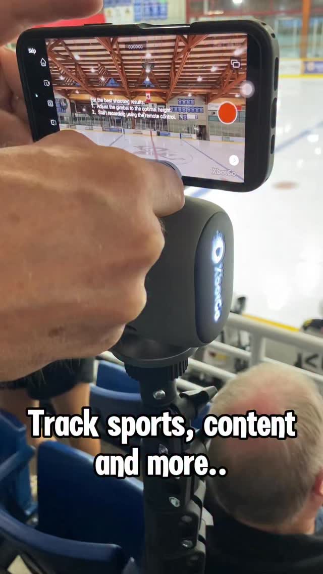 Instagram post by @dj.tiling for XbotGo. Caption reads: I used the @xbot_go tracking AI camera for my kids....