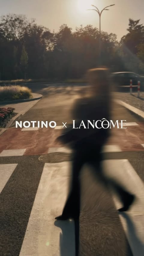 Instagram post by @maria.starzynska for Notino. Caption reads: [reklama] @lancomeofficial x @notino_pl | Getting....