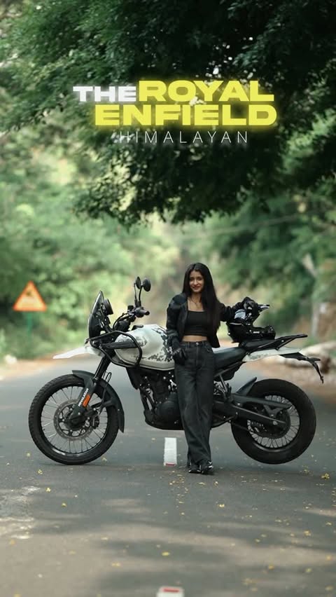 Instagram post by @octane_girl for Royal Enfield. Caption reads: [...] it…one ride that gets both ⚡️ The Royal....