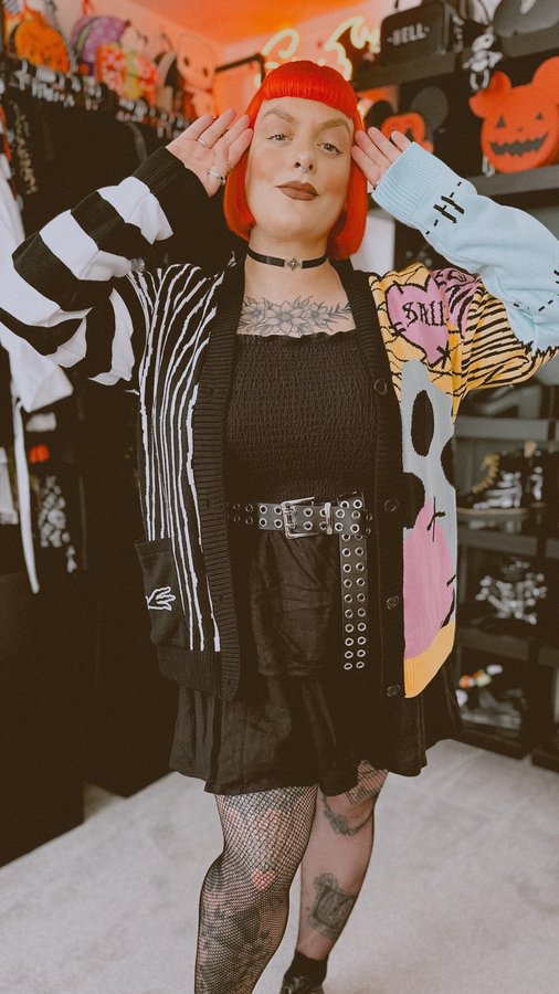 Instagram post by @msmancey_ for TruffleShuffle. Caption reads: Styling the new Nightmare Before Christmas....