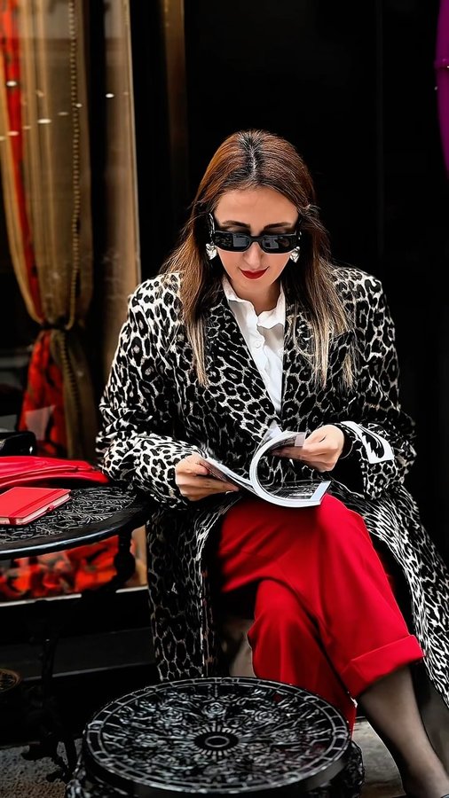 Instagram post by @hilalserinhs for Touche Prive. Caption reads: Leo & Red 🐆♥️
@toucheprive 
#reklam #isbirligi.