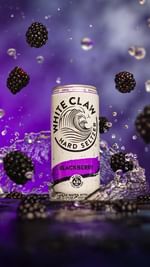 Instagram post by @chrispriestley__ for White Claw. Caption reads: Behind the scenes, capturing the new BlackBerry....