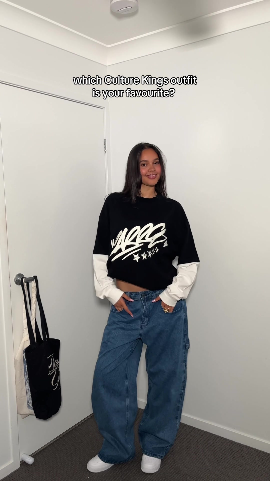 TikTok post by @pania.lateal for Culture Kings. Caption reads: [...] with the carrè youth collection from....