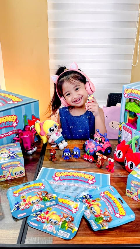 Instagram post by @mrsangelsky for Bonkers Toys. Caption reads: #GenevievesPlayhouse new line of toys are perfect....