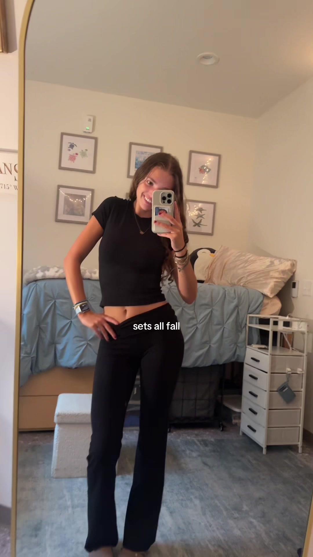 TikTok post by @savannahw.11 for Florence By Mills Fashion. Caption reads: i'm obsessed @Florence By Mills Fashion #loungeset....