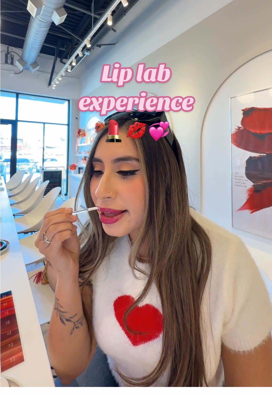 TikTok post by @andyxo1 for Lip Lab. Caption reads: gifted by Lip Lab ✨💄💋 This was the cutest....