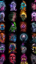 Instagram post by @merlin.lightpainting for OpenSea. Caption reads: My creative process
no artificial intelligence, no....