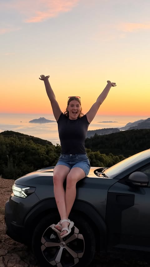 Instagram post by @issy.outside for Dacia. Caption reads: How quick can the bed go up in a Dacia Duster?....