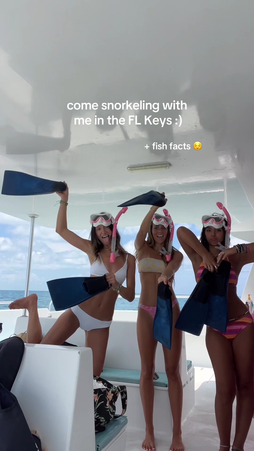 TikTok post by @hannnah.leigh for ROXY. Caption reads: thank you @ROXY for the best day ever!! 🐠....