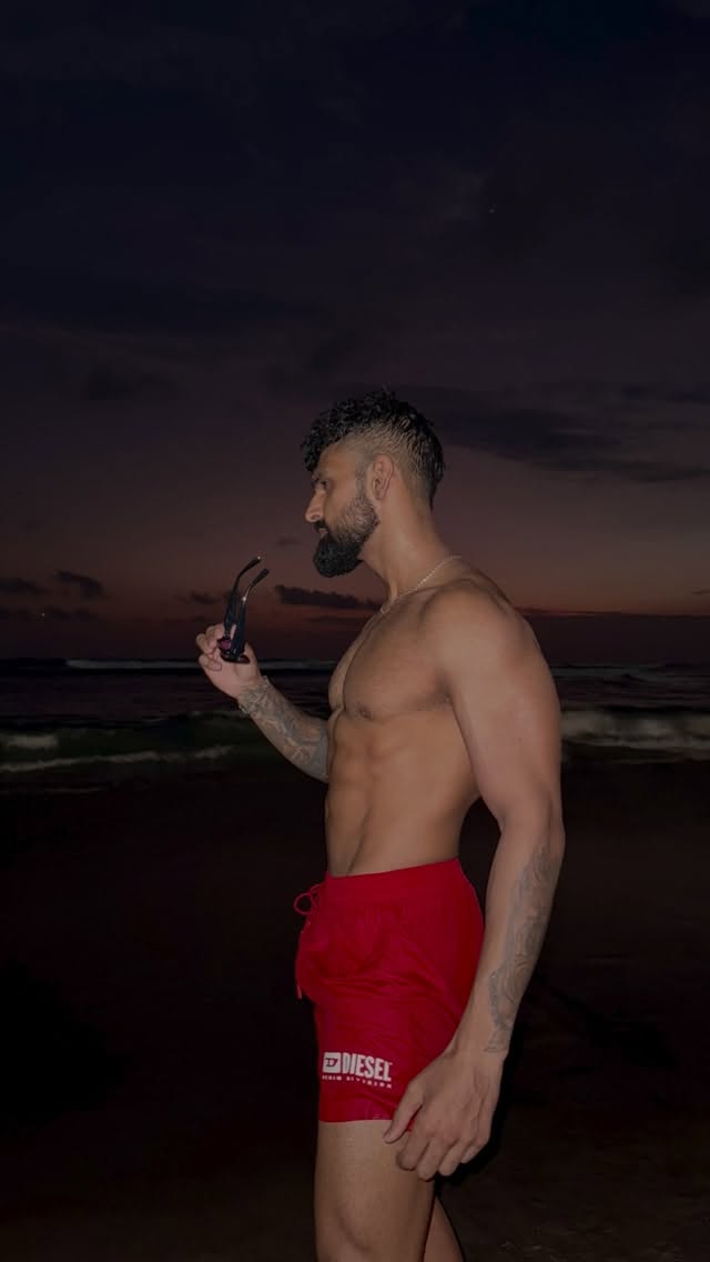 Instagram post by @the.harshitsingh for Diesel. Caption reads: last two are definitely my favourites 😌....