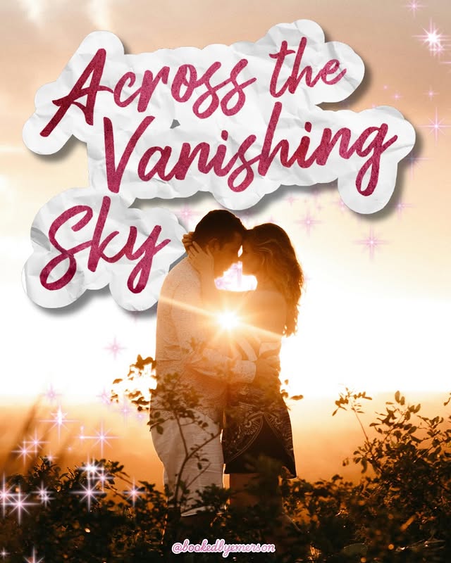 Instagram post by @bookedbyemerson for Bloom Books. Caption reads: ✨Across The Vanishing Sky✨ By....