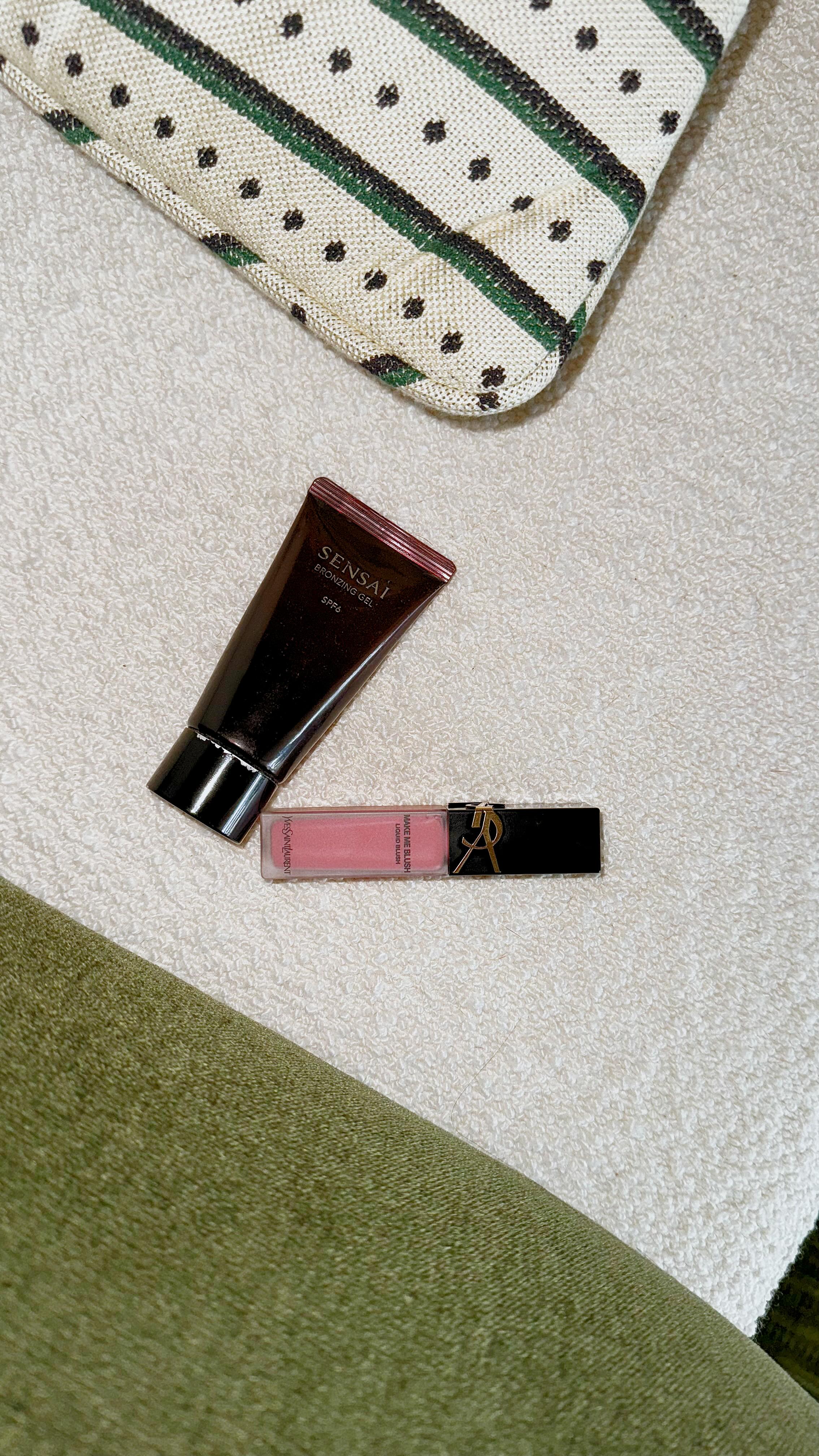 Instagram post by @valentyna_pushkarenko for SENSAI Cosmetics. Caption reads: Just two products to refresh your look. But nobody....