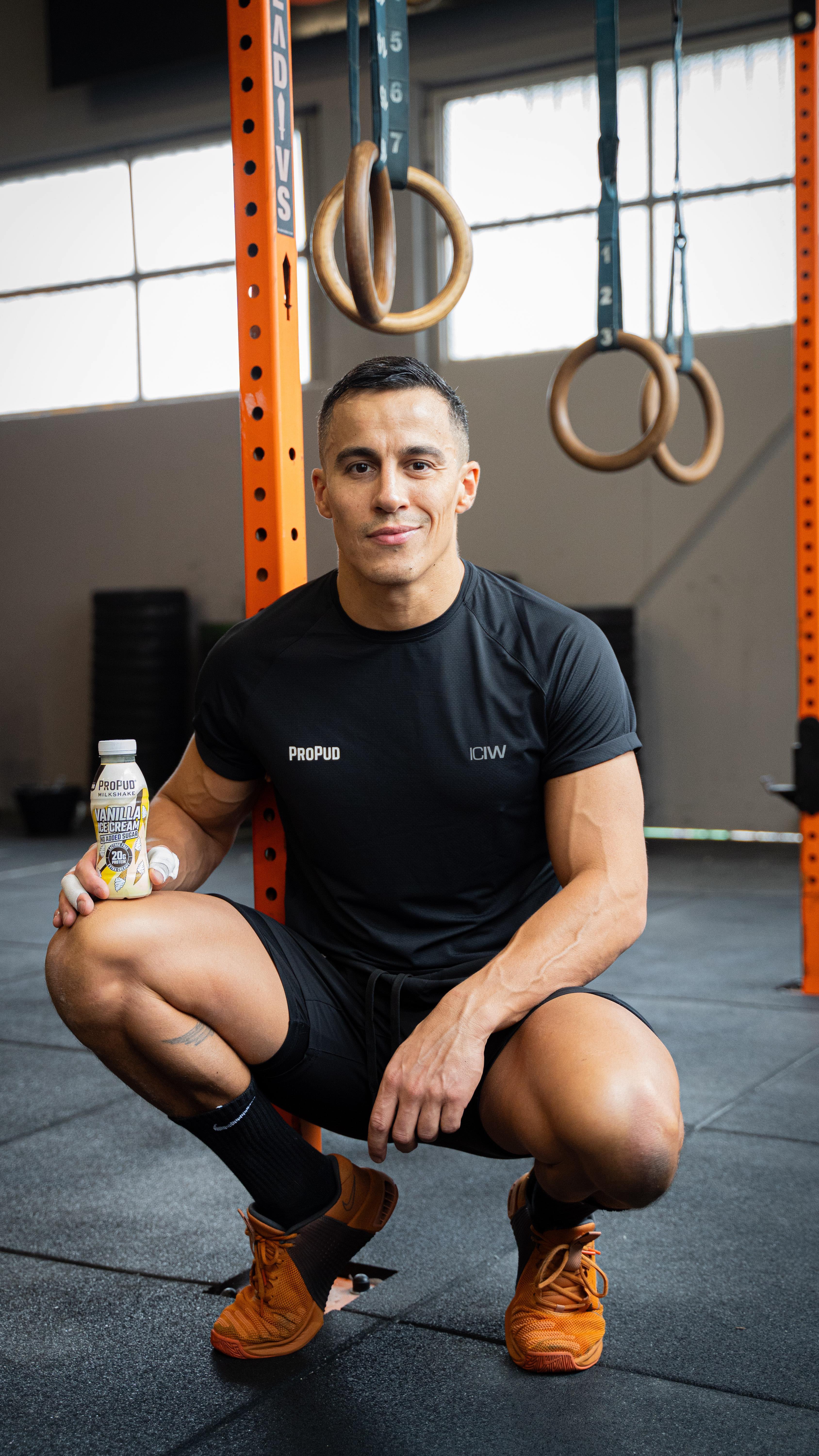 Instagram post by @armandopica for ProPud. Caption reads: Recharge your Body, Recharge your muscle 💪....