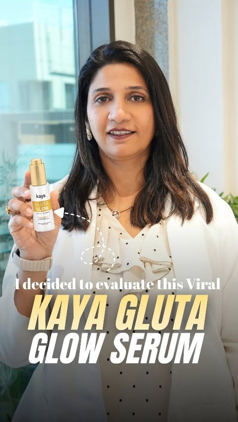Instagram post by @drshleshmakapadia for Kaya Science. Caption reads: Not every viral skincare trend deserves your....