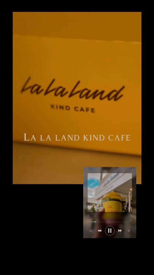 Instagram post by @yknotmentality for La La Land Kind Cafe. Caption reads: Introducing La La Land Kind Cafe. This cafe hires....