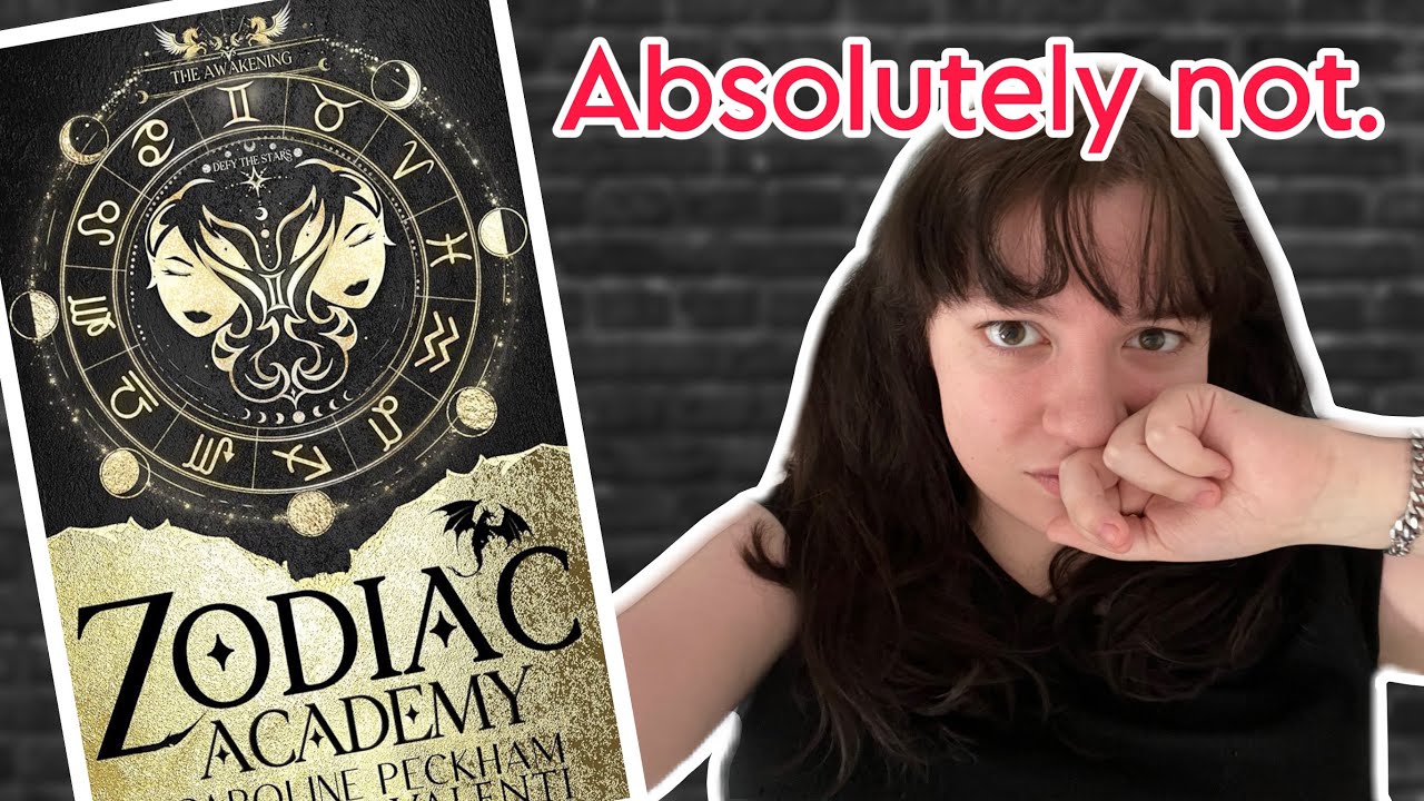 YouTube post by @nichiejc for ana luisa. Caption reads: The WORST romantasy I've ever read | "Zodiac....