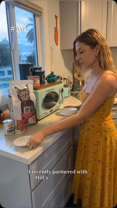 Instagram post by @rachaelraerobertson for Hill's Pet Nutrition. Caption reads: #Ad #HillsPartner It’s hard to not feel guilty....