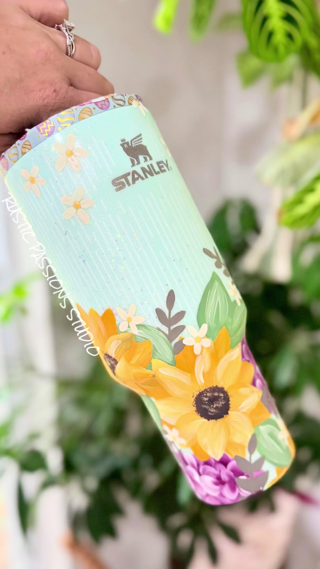 TikTok post by @rusticpassionsstudio for Counter Culture DIY. Caption reads: [...] 🎨Paints: Pop of Color by @Counter Culture....