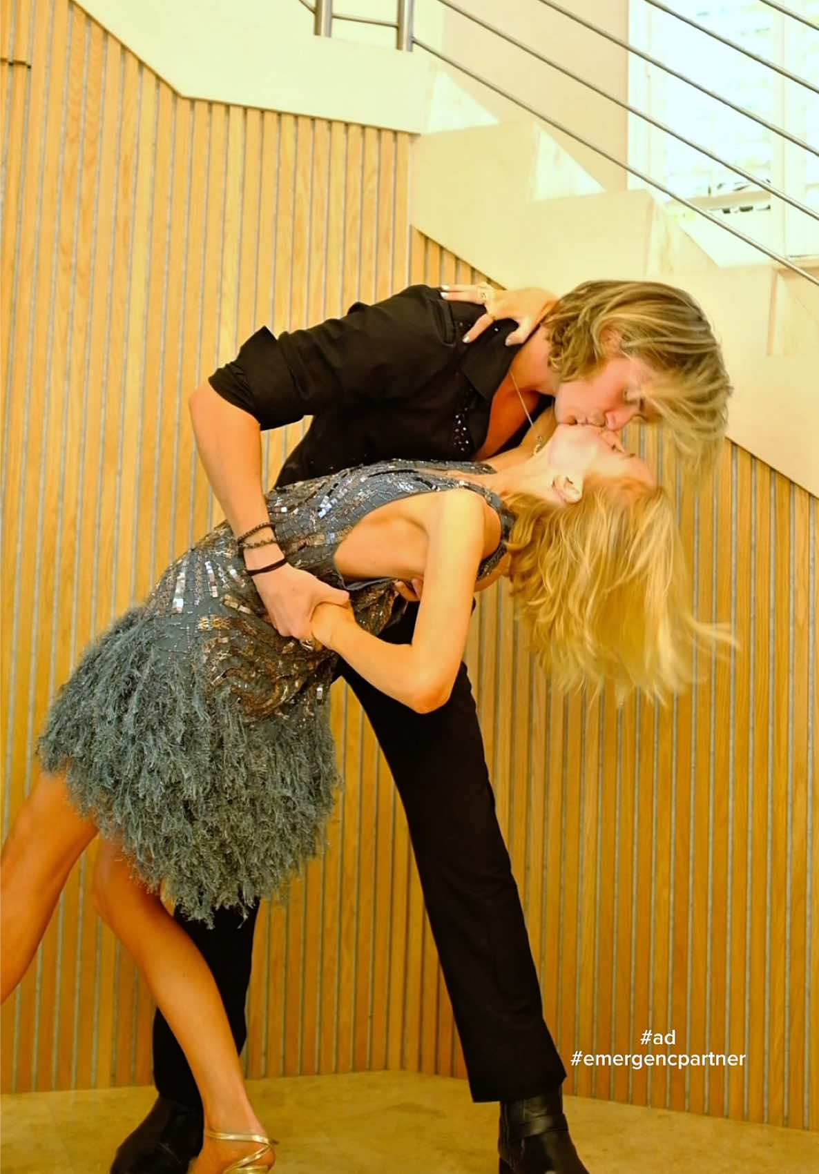 TikTok post by @kirby_j for Emergen-C. Caption reads: #emergencpartner kiss more and worry less with....