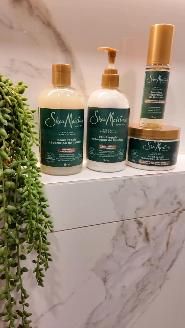 Instagram post by @itstrinnanicole for Sheamoisture. Caption reads: This is my secret for reviving brittle and damaged....