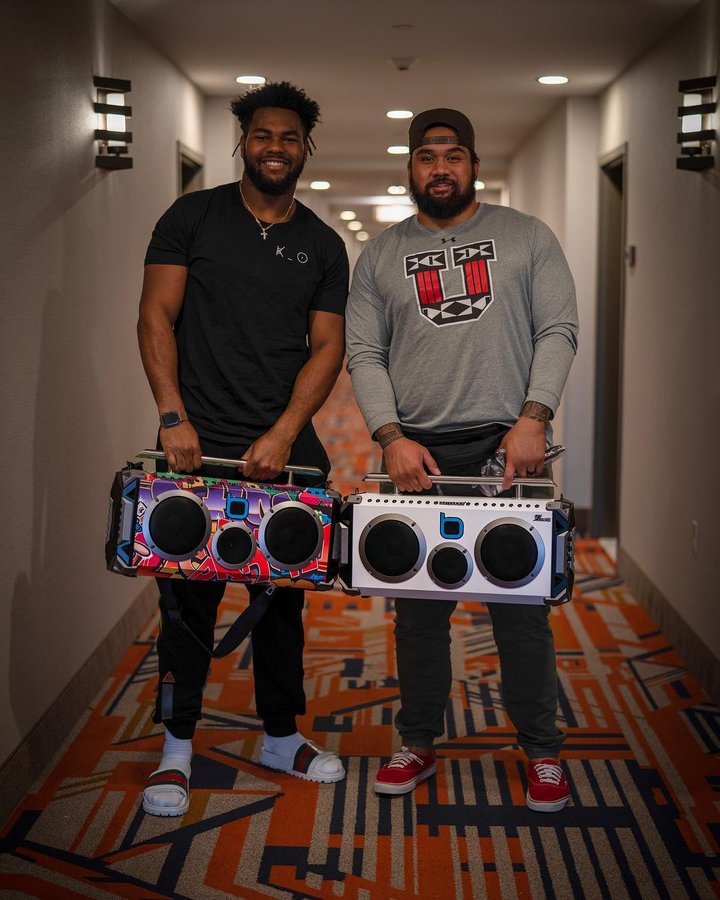 Instagram post by @chrisodom93 for Bumpboxx. Caption reads: [...] and se code: Football93 at checkout....