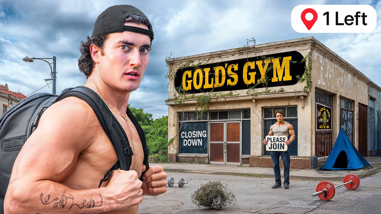 YouTube post by @JesseJamesWest for Gorilla Mind. Caption reads: I Tested Gyms That Are Going Out of Business….