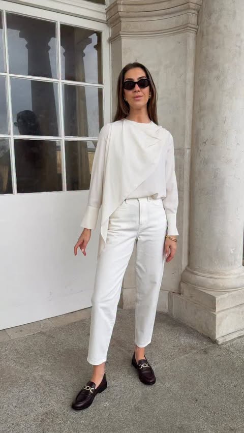 Instagram post by @clementinemacneice for Marks and Spencer. Caption reads: Let’s try on my favourites from the....