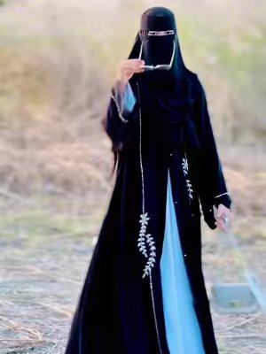 TikTok post by @_ruhiapuu02 for KaleSalad. Caption reads: Outfit from: RIVHA @🇸🇦RIVHA Neqab Store🇸🇦....