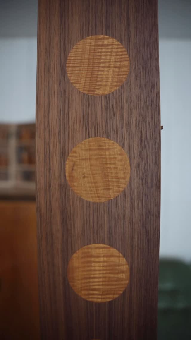 Instagram post by @od_form for Shaper Tools. Caption reads: the process of inlaying five circles into a wooden....