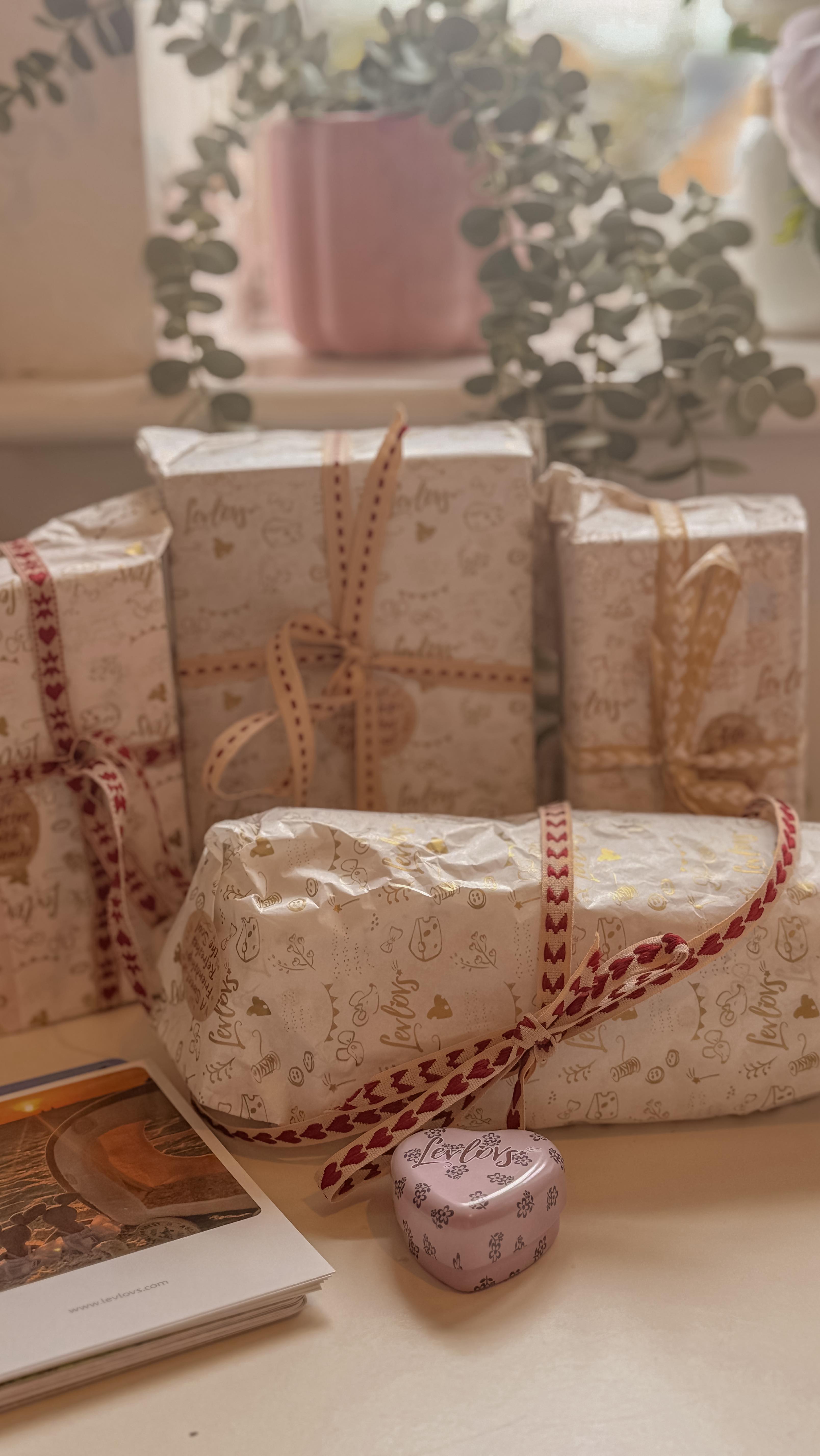 Instagram post by @aria_g_wardrobe for Levlovs. Caption reads: ✨ A precious delivery has arrived from @levlovs....