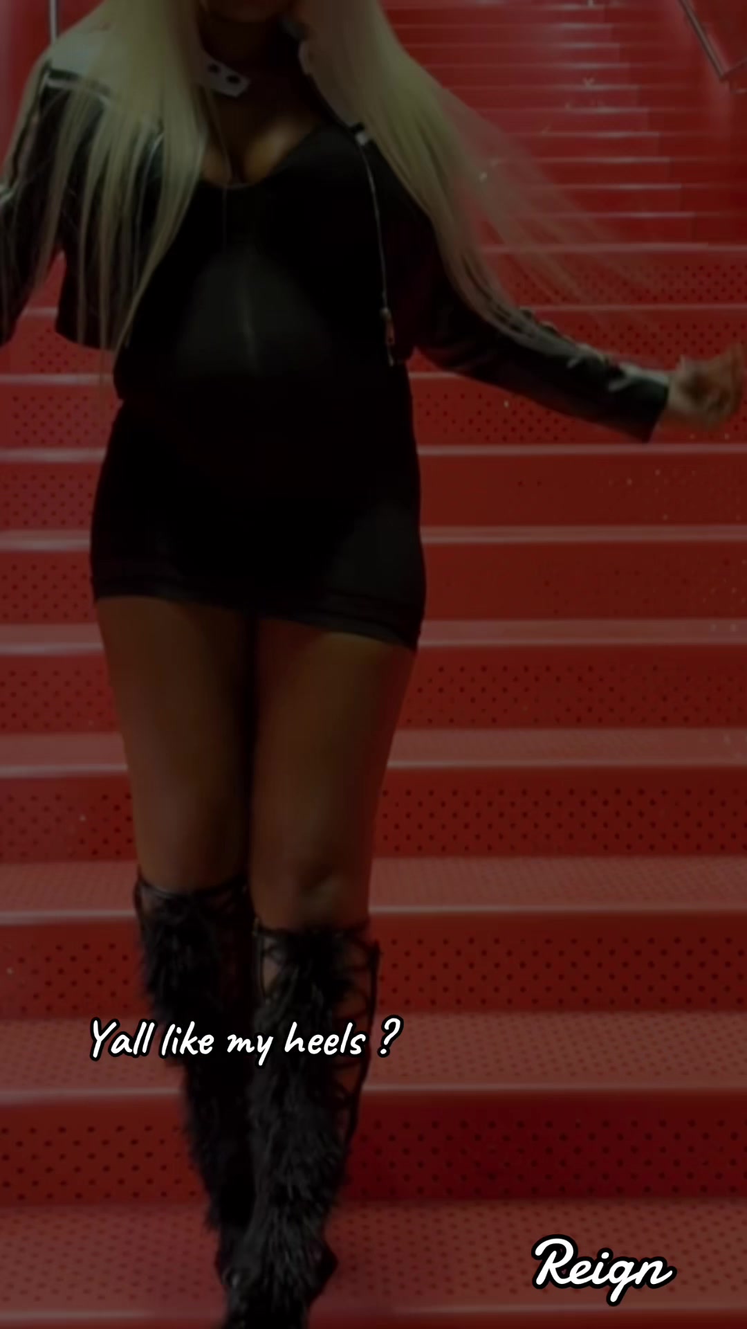 TikTok post by @officialreignk for AZALEA WANG. Caption reads: [...] to purchase ! 👠💁🏽😅💞#fypシ゚viral ....