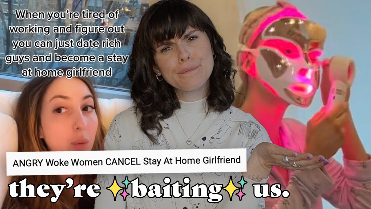 YouTube post by @TaraMooknee for NordVPN. Caption reads: The "Stay-At-Home Girlfriend" tiktok trend: a case....