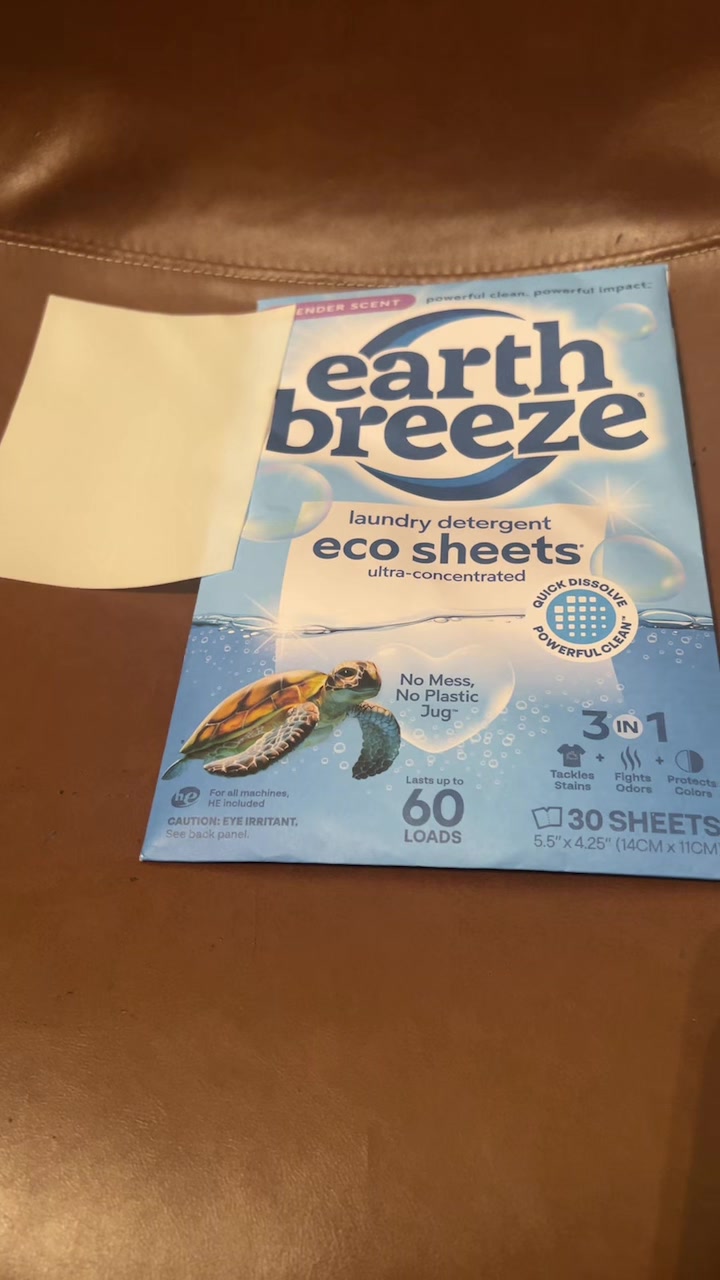 TikTok post by @indracheetri396 for Earth Breeze. Caption reads: Smell Fresh Earth Breeze Laundry Detergent....