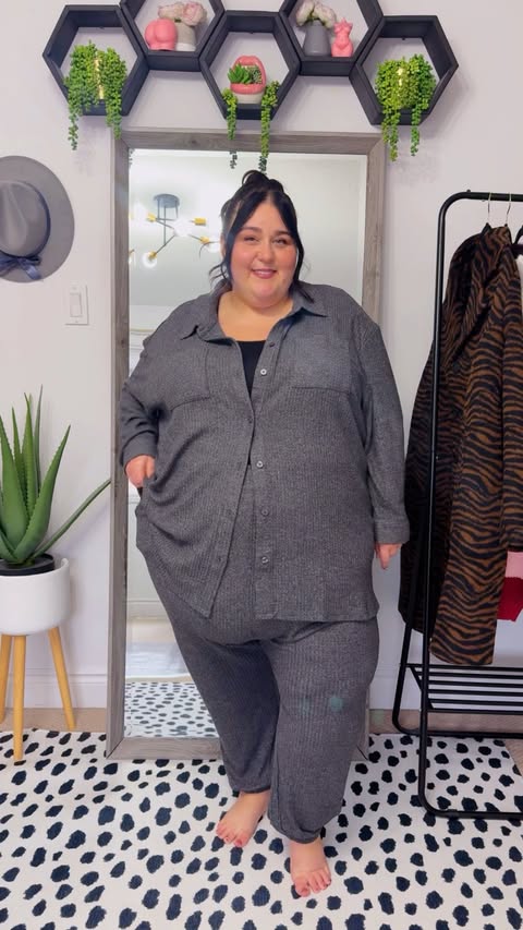 Instagram post by @curvy_chronicles for Penningtons. Caption reads: [...] of these comfy and cozy pieces from....
