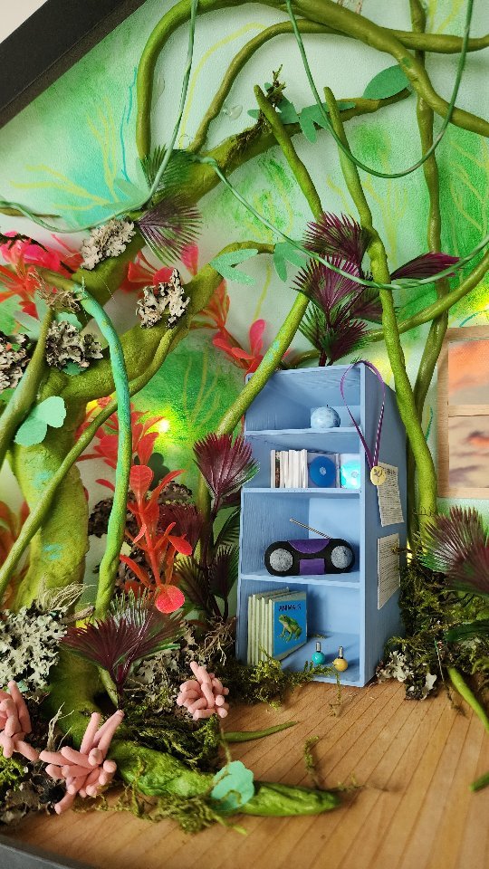 Instagram post by @haleycostomiris for Adobe Design. Caption reads: This miniature is especially dear to me because I....