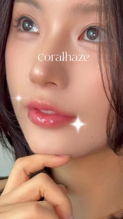 Instagram post by @rose_vine_ for Coral Haze. Caption reads: [...] 립은 꾸민 듯 안 꾸민 듯 𝒇𝒓𝒖𝒊𝒕𝒚 𝒎𝒐𝒐𝒅....
