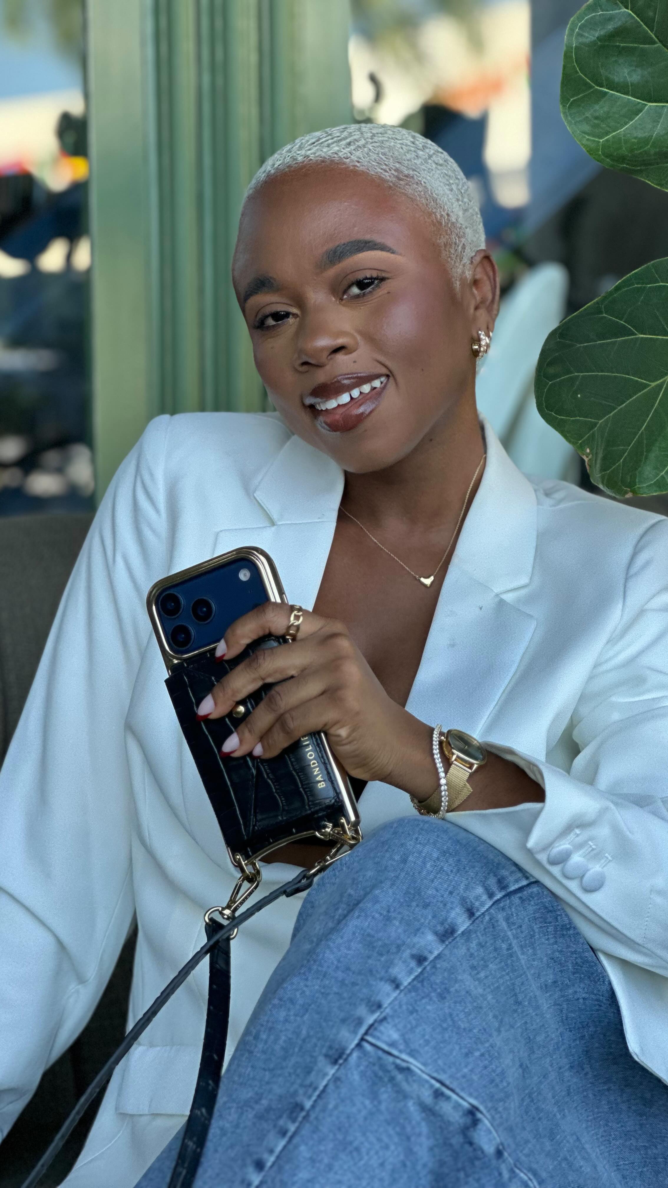 Instagram post by @faily.makeup for BANDOLIER. Caption reads: [...] case . 

You say iPhone 17? No worries....