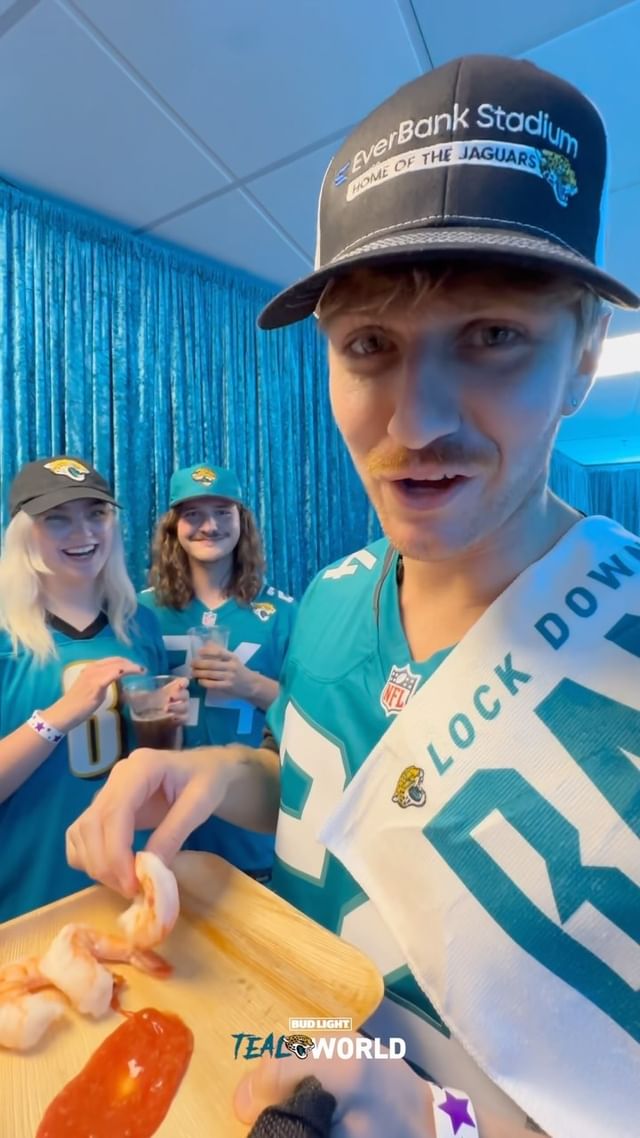 Instagram post by @flipturnband for Bud Light. Caption reads: MILF (Man I Love @flipturnband) 

#TealWorld |....