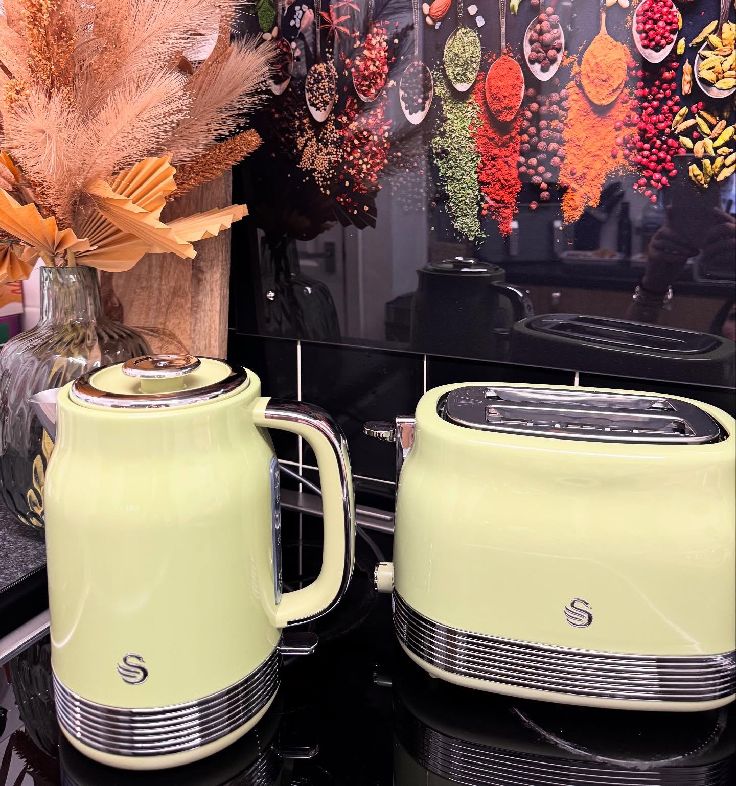 Instagram post by @jodie8981 for Swan Brand. Caption reads: Elevate Your Mornings With The Retro Range....