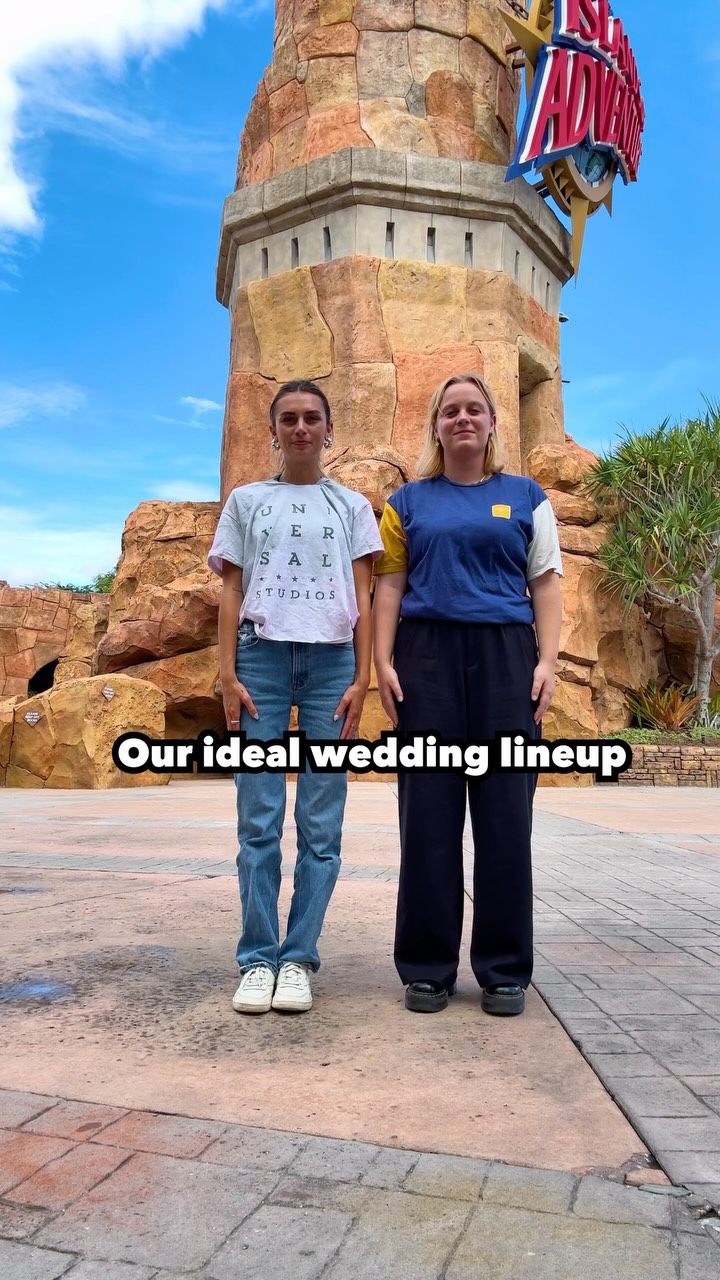 Instagram post by @uoannualpassholders for Universal Orlando Resort. Caption reads: We’re sat for this wedding 💍.