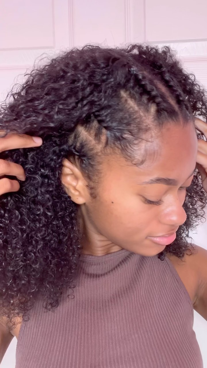 Instagram post by @_cicimichele for functionofbeauty. Caption reads: Welp…I let my sister do my hair and here’s how it....