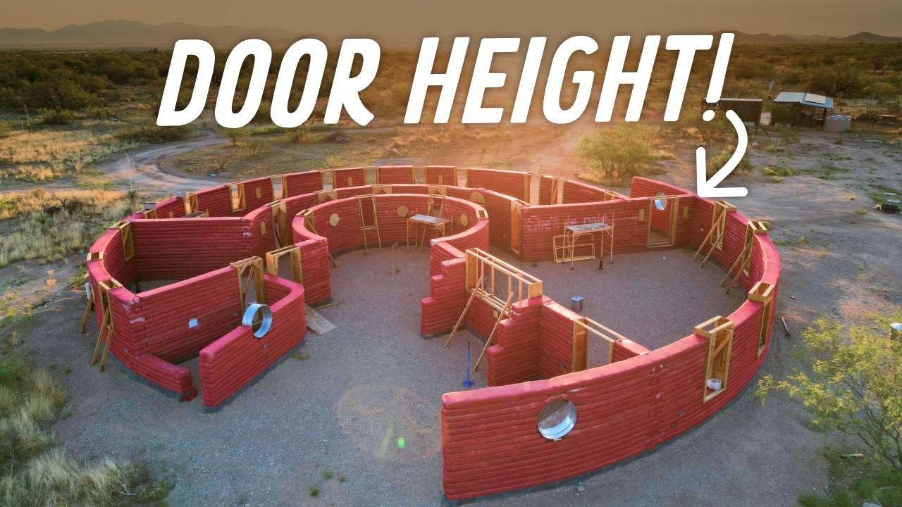 YouTube post by @TinyShinyHome for Birch. Caption reads: 400 TONS of EARTH: Course 20 is Complete 💪.