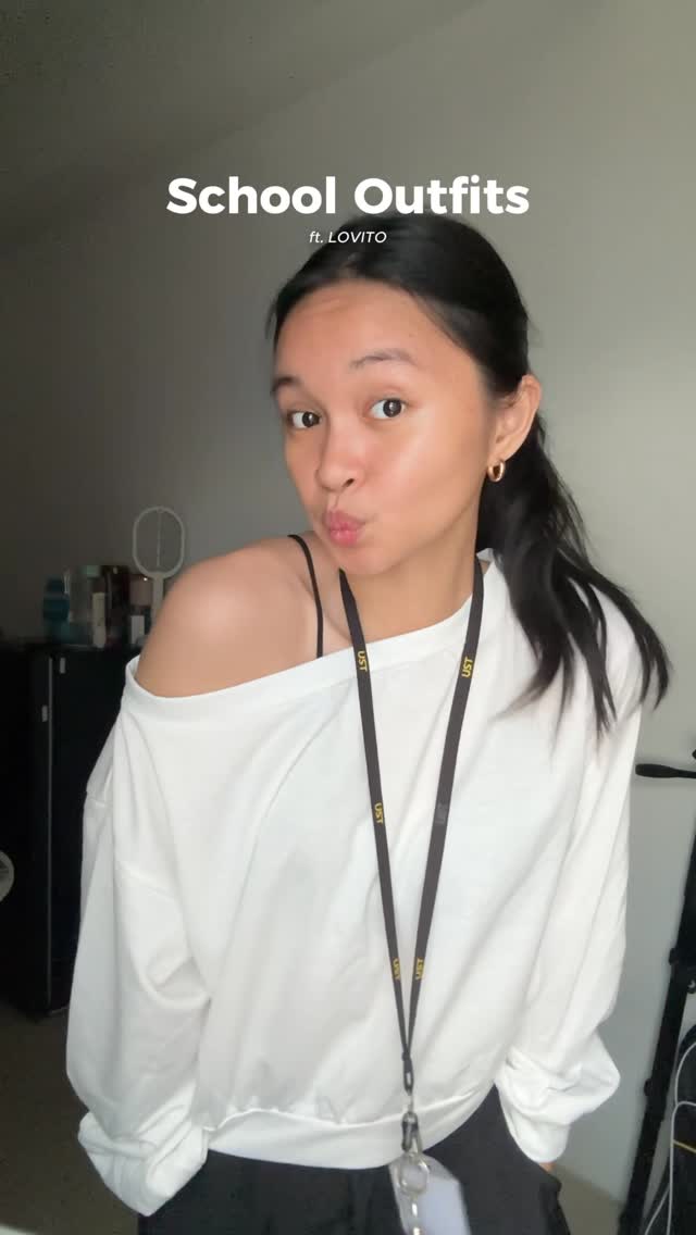 Instagram post by @lanemargaretgift for Lovito. Caption reads: School fits!!📚✨ @lovito_official #lovito.