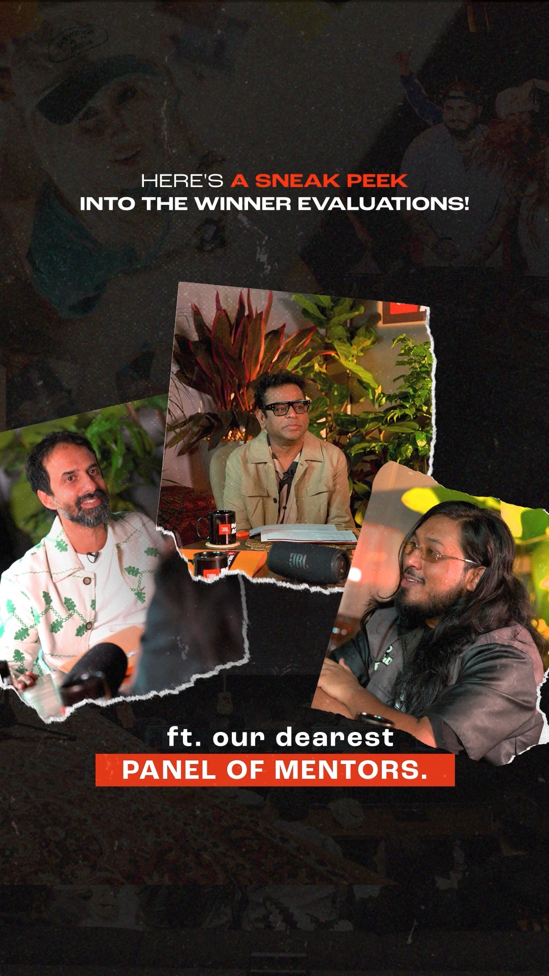 Instagram post by @arrahman for JBL. Caption reads: ✨The winners for the JBL Music Academy are....