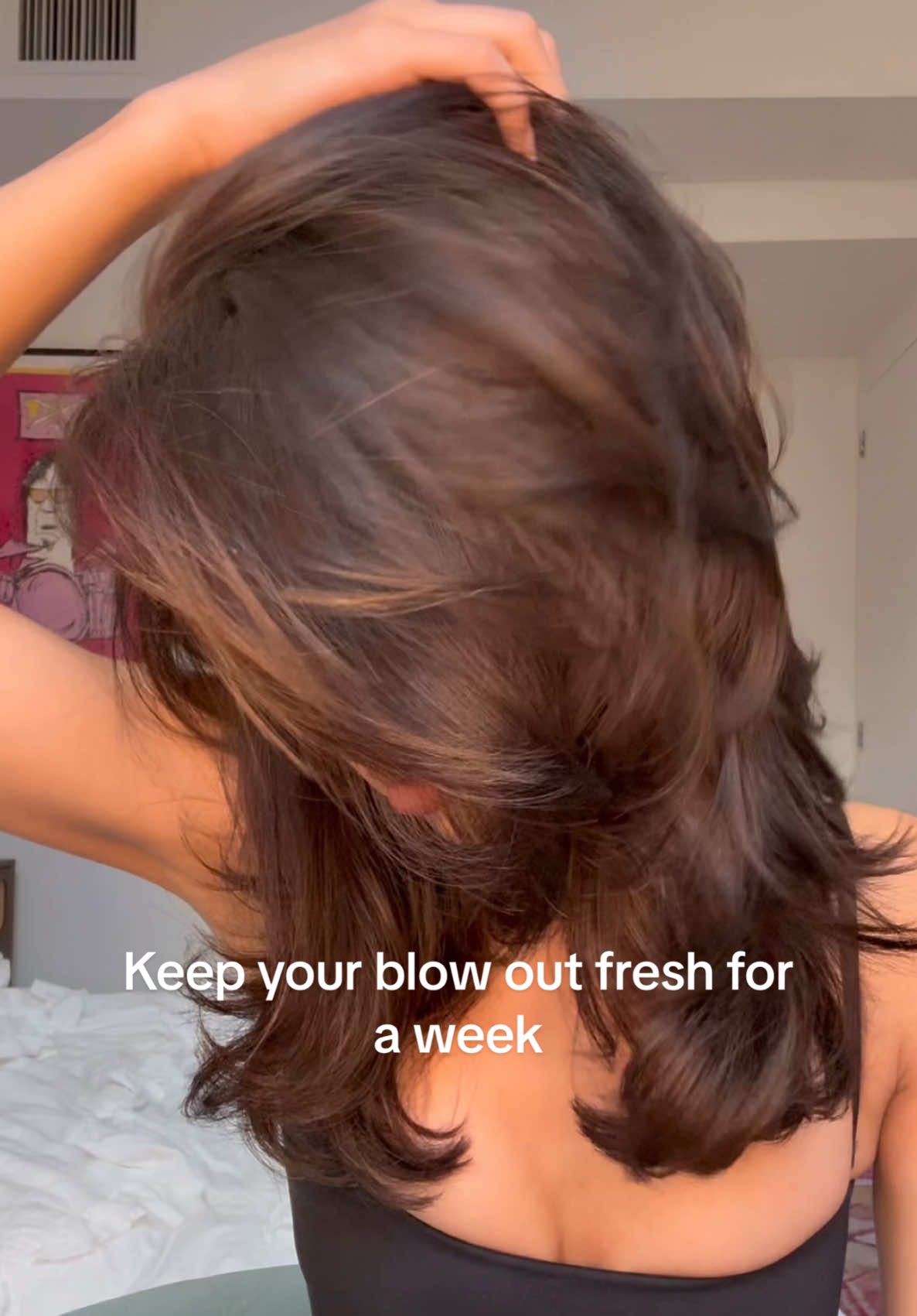 TikTok post by @becamichie for OUAI. Caption reads: [...] I smell so good bc of the new @THE OUAI....