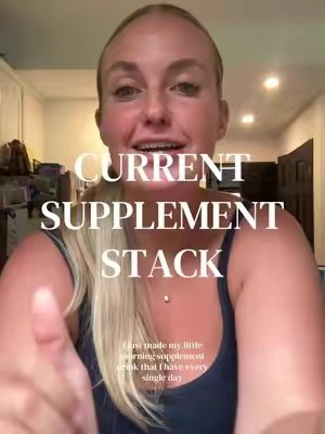 TikTok post by @katelynschwartz for Bulk Supplements. Caption reads: [...] lot of my supplements 🩷 @Nutricost....