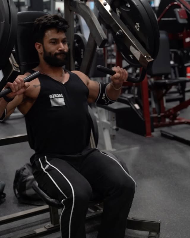 Instagram post by @bhuwan_ifbbpro for Jacked Factory. Caption reads: [...] with Physique Update, swipe ⬅️ Ft....