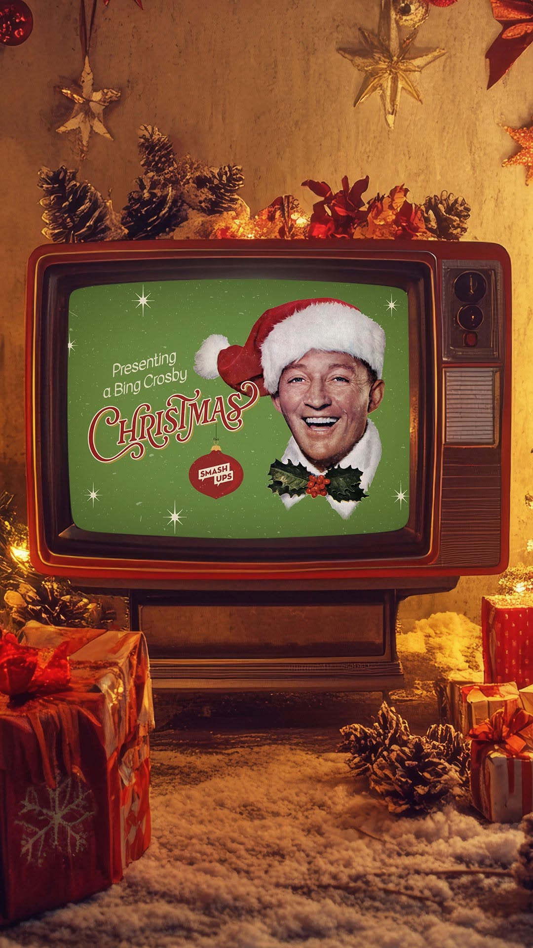 Instagram post by @bingcrosby for American Greetings. Caption reads: Start your holiday in the very best of ways with....