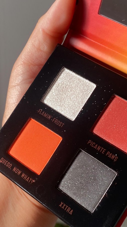 Instagram post by @gabyteemua for Alamar Cosmetics. Caption reads: MIRA ESOOOO😩😍 The formula of our @Cheetos....