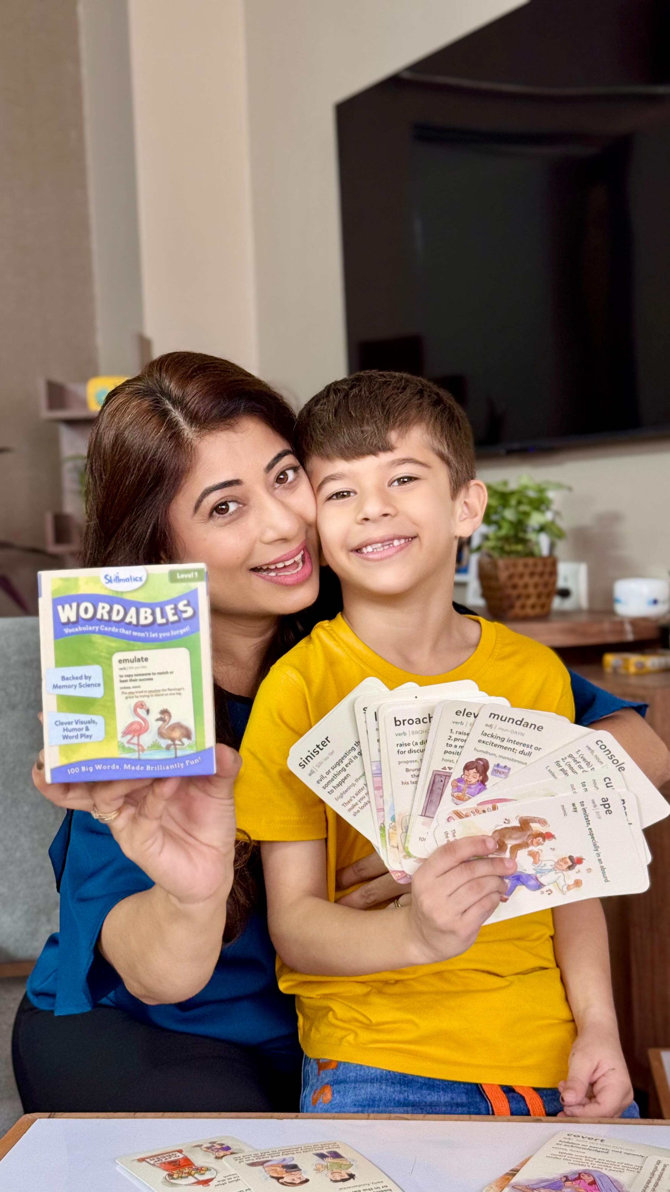 Instagram post by @kiyan.sharma for Skillmatics. Caption reads: [...] in words, and that’s exactly what....